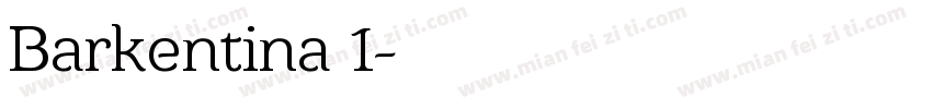 Barkentina 1字体转换